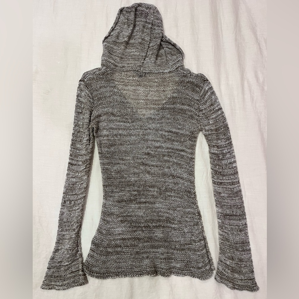 Beige Hooded Pullover - image 2